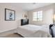 Bedroom with window view and black furniture at , Las Vegas, NV 89113
