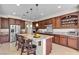 Gourmet kitchen with granite countertops, stainless steel appliances, and center island with seating at , Las Vegas, NV 89113