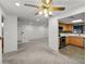Open-concept living area with view of the kitchen at 101 Luna Way # 222, Las Vegas, NV 89145
