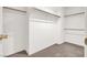 Spacious walk-in closet featuring built-in shelving and ample storage space for clothes and accessories at 101 Luna Way # 222, Las Vegas, NV 89145