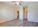 Bedroom showcasing wood floors and neutral walls at 153 Cascade Lake St, Las Vegas, NV 89148
