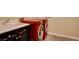 Laundry room with modern washer and dryer set and utility sink at 153 Cascade Lake St, Las Vegas, NV 89148