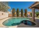 Relaxing pool and spa area offers the ultimate in backyard enjoyment at 2008 Spruce Brook Dr, Henderson, NV 89074