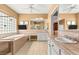 Bathroom with large tub, shower and double sinks at 215 Great Gable Dr, Las Vegas, NV 89183