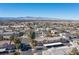 Scenic aerial view of the neighborhood with mountain views in the distance at 2166 Sleepy Ct, Las Vegas, NV 89106