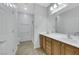 Bathroom with double vanity and walk-in shower at 2485 Jade Sky St, Henderson, NV 89044