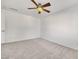 Bedroom featuring soft carpet, neutral wall paint, and ceiling fan at 249 Gentle Springs Dr, Henderson, NV 89012
