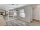 Dining area showcases modern finishes, sleek lighting fixture and doorway access to other living areas at 2633 S Durango Dr # 201, Las Vegas, NV 89117