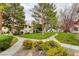 Well-maintained grounds featuring manicured lawns and walkways throughout the community at 2633 S Durango Dr # 201, Las Vegas, NV 89117
