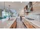 Spacious kitchen with modern appliances, large countertop, and open layout to living spaces at 2637 Via Monet, Henderson, NV 89044
