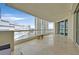 Large balcony with outdoor seating and city views at 2877 Paradise Rd # 1804, Las Vegas, NV 89109