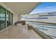 Spacious balcony with seating area and views at 2877 Paradise Rd # 1804, Las Vegas, NV 89109