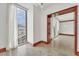 Bright room with marble flooring, wood trim and a large window with city views at 2877 Paradise Rd # 1804, Las Vegas, NV 89109