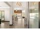 Stunning foyer featuring an open concept floor plan and wood accents at 2927 The Peaks Ln, Las Vegas, NV 89138