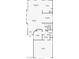 Detailed first-floor layout showcasing the kitchen, living room, bedroom, laundry, and garage at 3440 Bella Viera Ct, Las Vegas, NV 89141