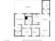 Floor plan that shows primary bedroom, kitchen, dining, and living areas at 4284 Parkdale Ave, Las Vegas, NV 89121