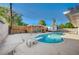 Backyard view showcasing a sparkling pool and outdoor seating area at 4284 Parkdale Ave, Las Vegas, NV 89121