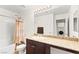 Bathroom featuring a granite countertop, and a shower-tub combo at 4533 Lime Straight Dr, Las Vegas, NV 89115