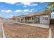 Backyard featuring a covered patio and space for landscaping at 556 Decidedly St, Henderson, NV 89015