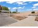 Backyard featuring a covered patio and space for landscaping at 556 Decidedly St, Henderson, NV 89015