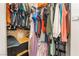 Organized walk-in closet, offering generous storage space for clothes and accessories at 6312 Snap Ridge St # 101, North Las Vegas, NV 89081