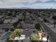 Panoramic aerial of a charming residence in a vibrant community with city views at 6320 Dayton Ave, Las Vegas, NV 89107