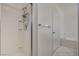 Bathroom featuring a shower, bathtub, and modern fixtures at 6432 Jean Lee Dr, Las Vegas, NV 89108
