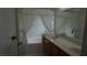Bathroom featuring a shower-tub combo and a single sink at 6432 Jean Lee Dr, Las Vegas, NV 89108