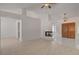 Expansive living area with fireplace, entry doors, and open layout at 6432 Jean Lee Dr, Las Vegas, NV 89108