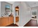 Second floor hallway features hardwood floors and natural light at 644 Mauna Kea Pl, Henderson, NV 89011