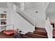 Staircase with hardwood floors leading to a second floor at 644 Mauna Kea Pl, Henderson, NV 89011