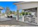 Resort-style pool area featuring a bar, lounge seating, and a volleyball net for entertainment at 6965 Tara Ave, Las Vegas, NV 89117