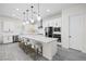 Kitchen showcasing sleek stainless steel appliances and large island at 717 Monroe Hill Pl, Henderson, NV 89011