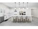Bright kitchen featuring a large center island with pendant lighting at 717 Monroe Hill Pl, Henderson, NV 89011