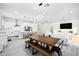 Open living space featuring a modern light fixture and bright decor at 717 Monroe Hill Pl, Henderson, NV 89011