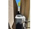 Close up of the home's modern air conditioning unit, assuring efficient climate control and comfort during hot days at 7461 Enviable Ct, Las Vegas, NV 89149