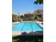 Inviting community pool with clear blue water and comfortable lounge seating, ideal for leisure and recreation at 7461 Enviable Ct, Las Vegas, NV 89149