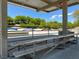 Outdoor skate park area with metal bleachers under covered shade offers a recreational space in the community at 7909 Citrus Meadow Ct, Las Vegas, NV 89131