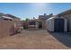 Backyard featuring a storage shed, pool equipment, and access to additional backyard features at 8228 Fulton Ranch St, Las Vegas, NV 89131