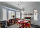 Charming breakfast nook with built in book shelves featuring natural light and a cozy atmosphere at 8525 Festival Dr, Las Vegas, NV 89134