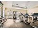 Community gym featuring modern fitness equipment and natural light at 10212 Donald Weese Ct, Las Vegas, NV 89129