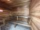 Community sauna room with wooden benches, perfect for relaxation at 10212 Donald Weese Ct, Las Vegas, NV 89129