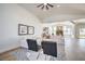 Relaxing living area with hardwood floors, modern furniture, and lots of natural light at 1144 Calico Ridge Dr, Henderson, NV 89011