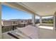 Relax on this spacious balcony with a hammock and enjoy the neighborhood view at 12413 Alpenglow Ct, Las Vegas, NV 89138
