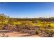 Beautiful golf course view with lush greenery and distant homes offers a scenic landscape at 1532 Via Cassia, Henderson, NV 89052