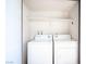 Convenient laundry area with a washer and dryer at 2606 S Durango Dr # 122, Las Vegas, NV 89117