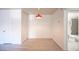 Open floor plan features updated flooring and leads to bathroom at 2606 S Durango Dr # 122, Las Vegas, NV 89117