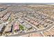 High aerial view of a dense suburban area with neat rows of houses and community amenities at 267 Cordelia Cove Ave # 812, Henderson, NV 89011