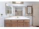 Bathroom featuring a vanity with tile countertop, and walk-in shower at 2851 S Valley View Blvd # 2148, Las Vegas, NV 89102
