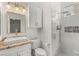 Contemporary bathroom featuring an overhead shower and modern sink at 2940 Cimini Ct, Henderson, NV 89052